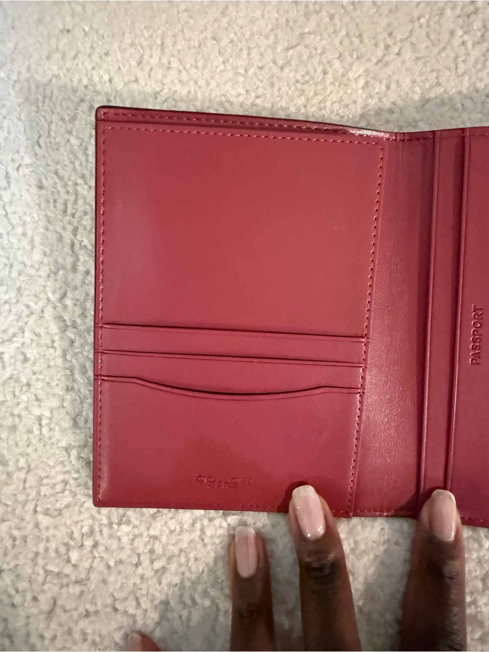 Coach Pink Passport Wallet - Picture 4 of 5
